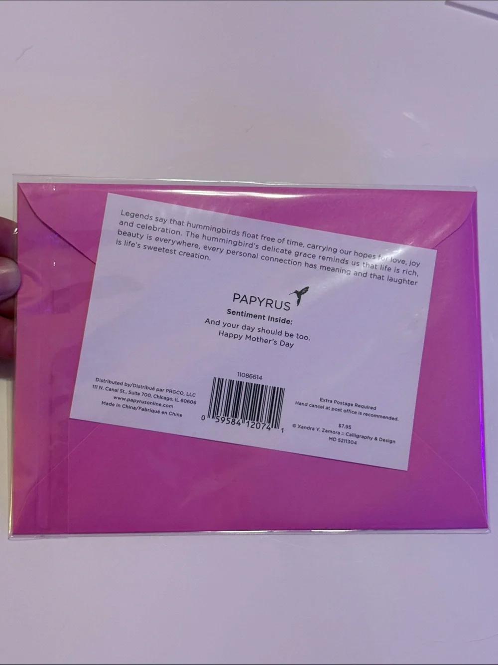 Papyrus Pink Glitter 